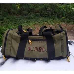 Vintage B.U.M. Equipment Duffle Bag olive green